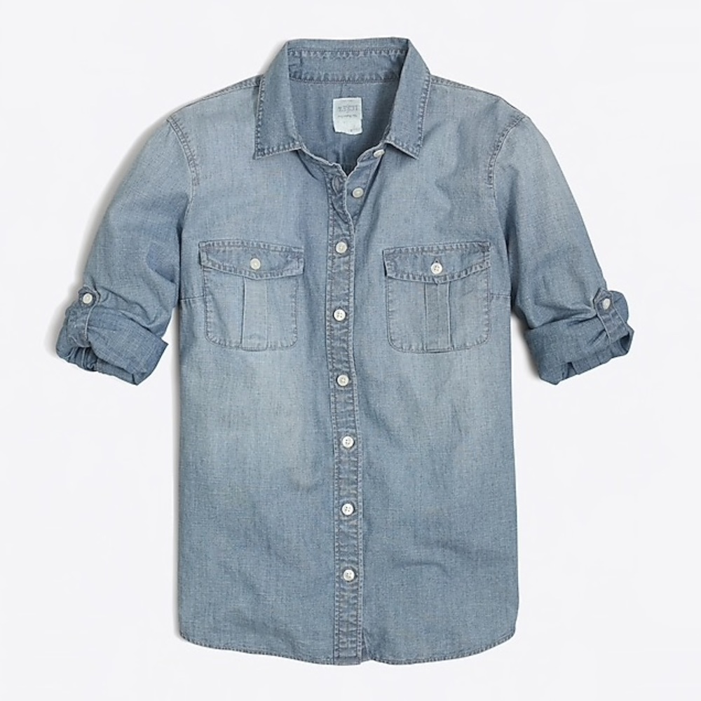 J. Crew Classic chambray shirt in perfect fit